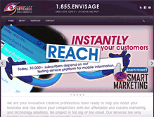 Tablet Screenshot of envisage-media.net